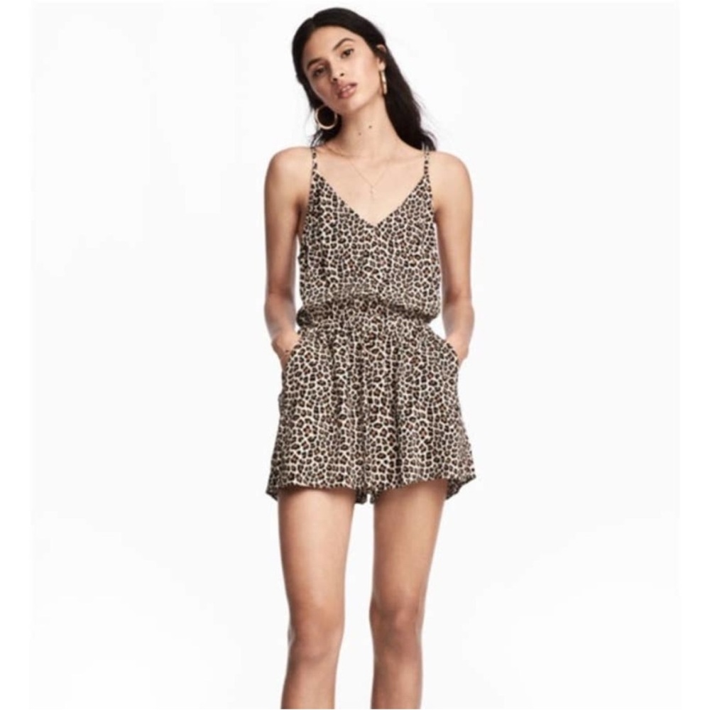 H&M Leopard Print Romper / Jumpsuit